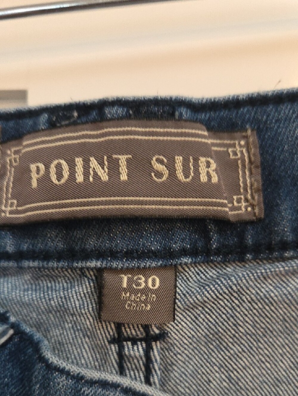 Point Sur J. Crew Mid-Blue Wide-Leg Crop Jeans - Picture 2 of 9
